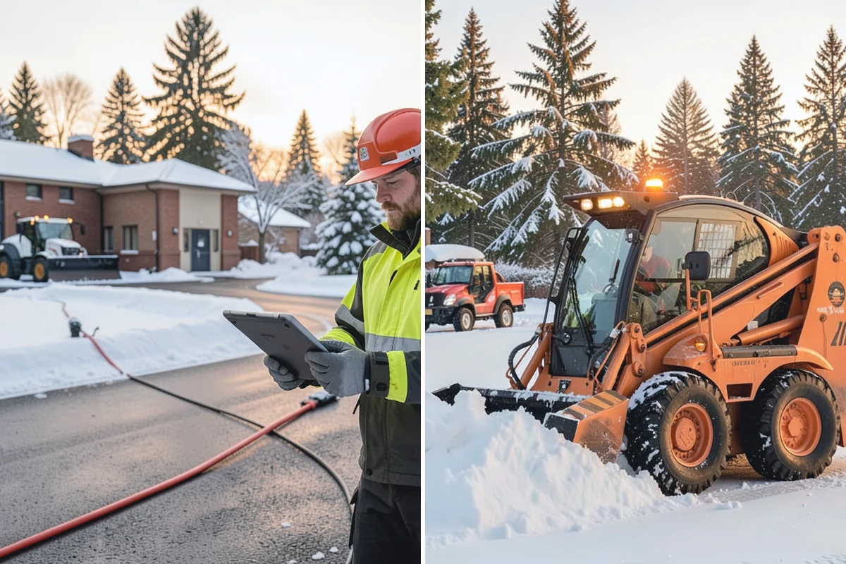 Duplex Snow Removal in South Prairie, Pierce County, WA - Confirm shared and separate areas for each side