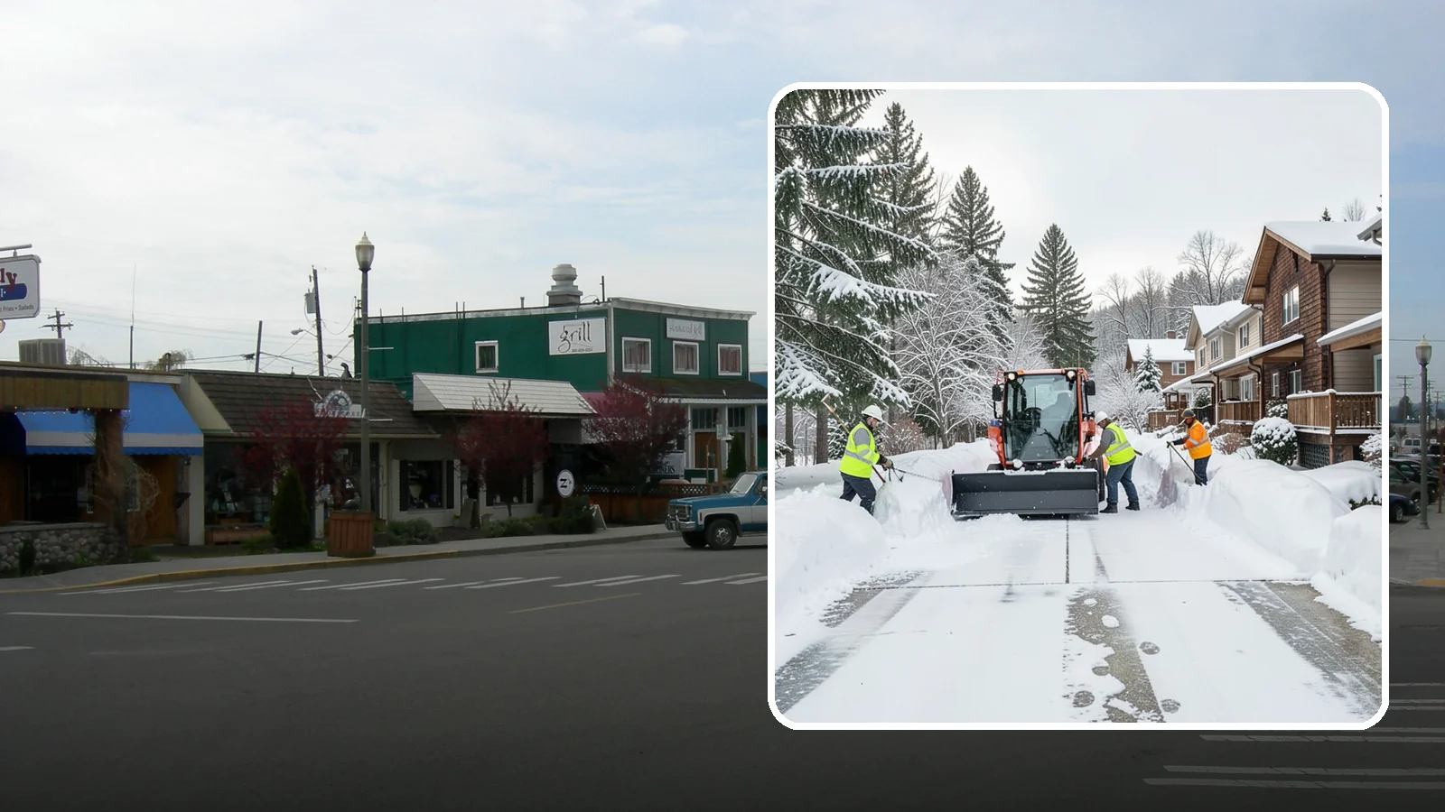 Duplex Snow Removal in Stanwood, Snohomish County, WA - We clear both sides of duplex properties, keeping shared drives and separate entries safe for all occupants.