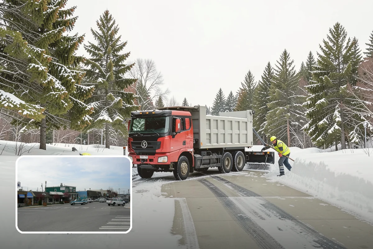 Duplex Snow Removal in Stanwood, Snohomish County, WA - Balanced clearing for both units