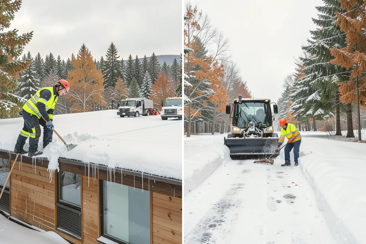 Duplex Snow Removal in Stanwood, Snohomish County, WA - Confirm shared and separate areas for each side