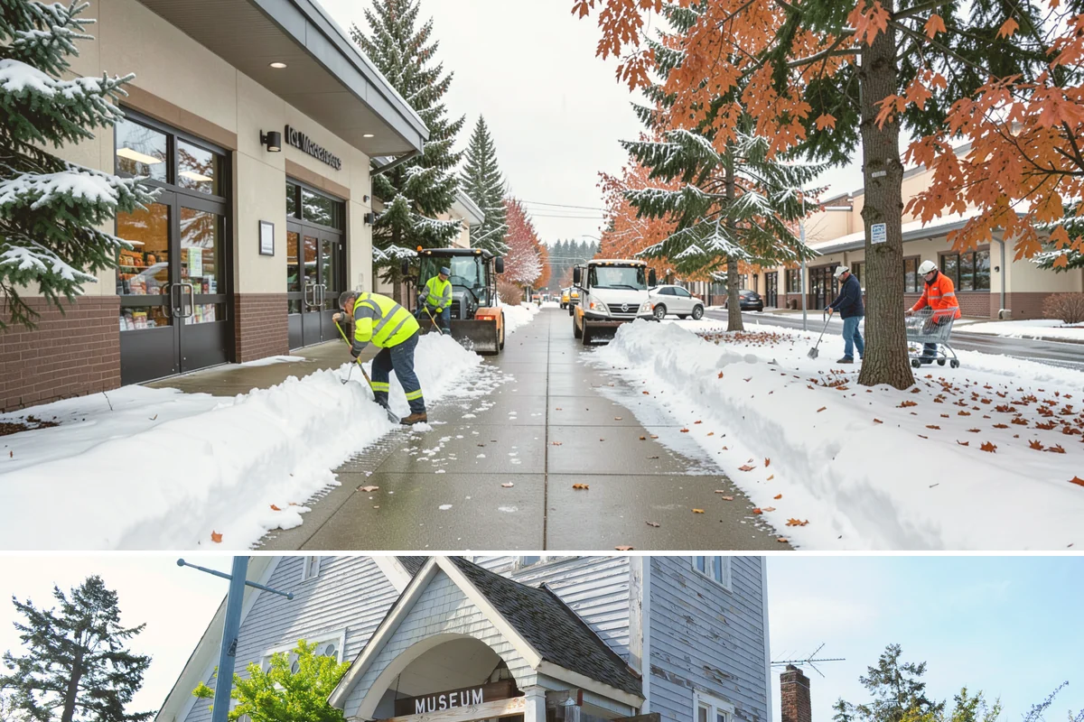 Duplex Snow Removal in Steilacoom, Pierce County, WA - Duplex service follows the region's snow season, concentrated from December through February.