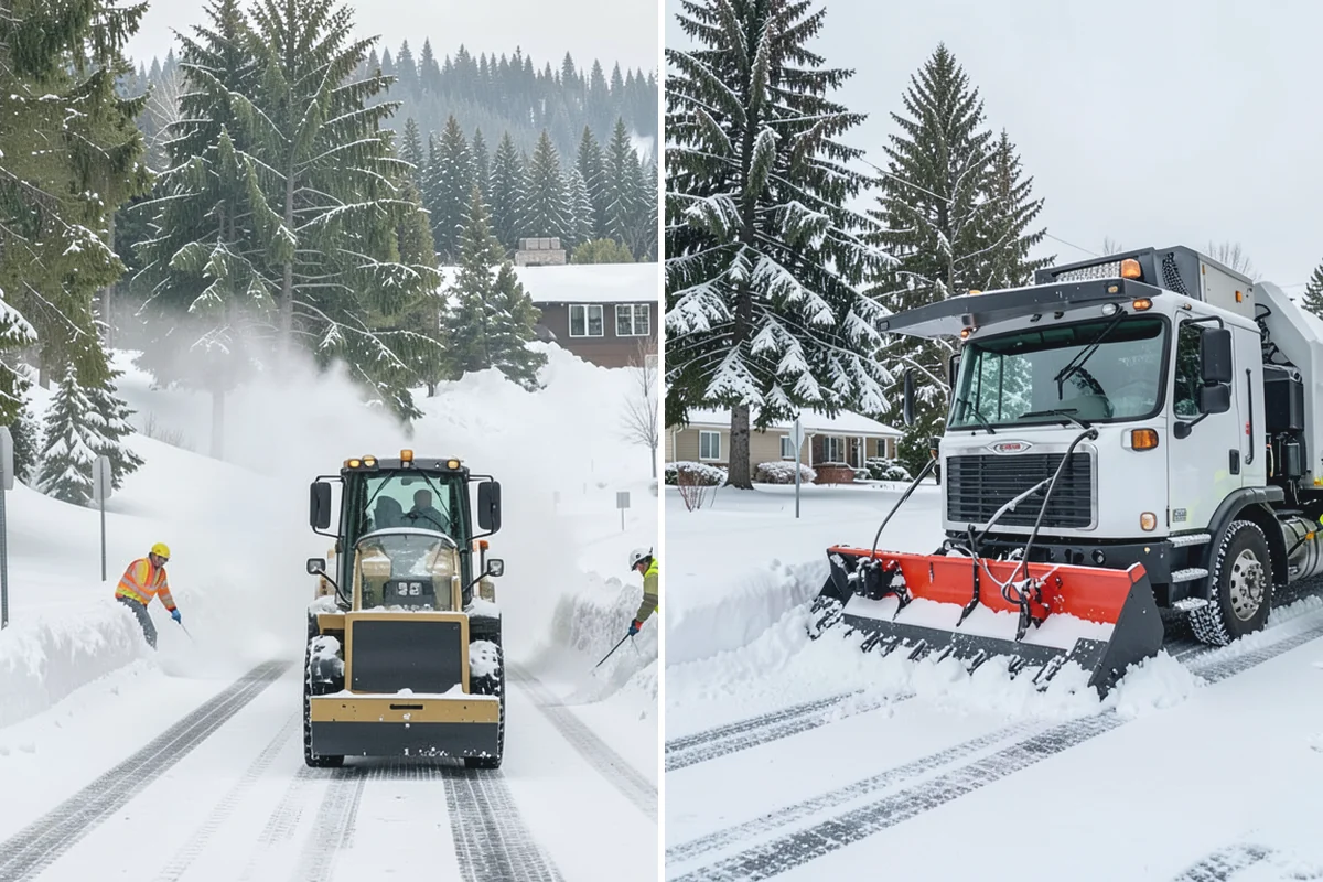 Duplex Snow Removal in Sumner, Pierce County, WA - Confirm shared and separate areas for each side