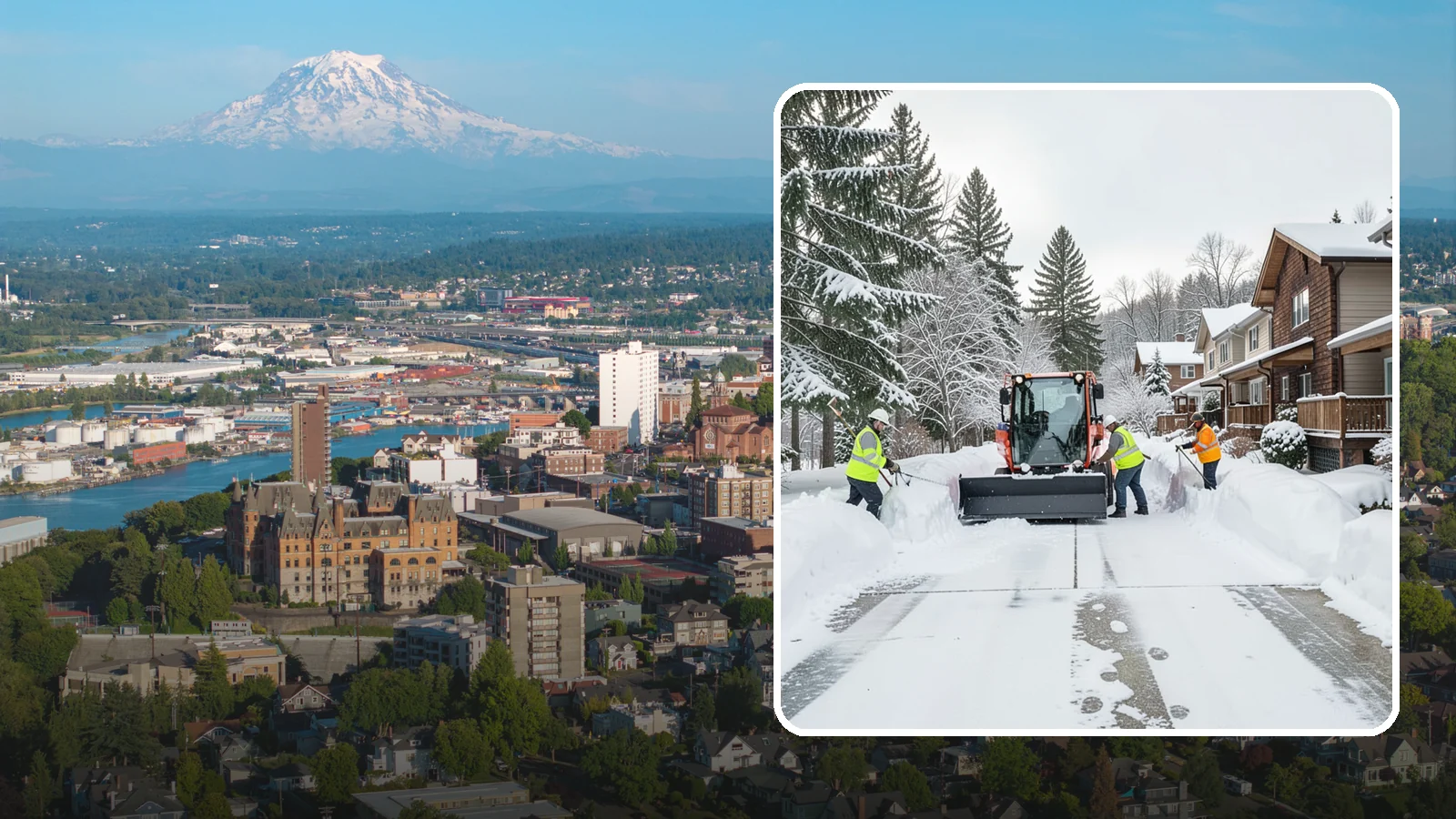 Duplex Snow Removal in Tacoma, Pierce County, WA - We clear both sides of duplex properties, keeping shared drives and separate entries safe for all occupants.