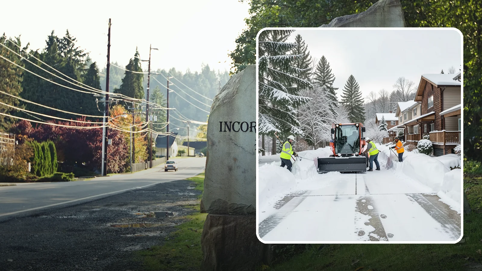 Duplex Snow Removal in Wilkeson, Pierce County, WA - We clear both sides of duplex properties, keeping shared drives and separate entries safe for all occupants.