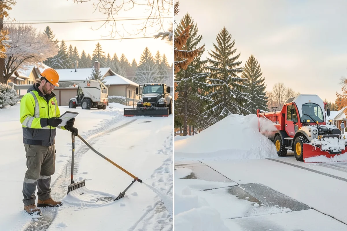 Early Morning Snow Removal in Anacortes, Skagit County, WA - We set a clearing target keyed to your opening hour