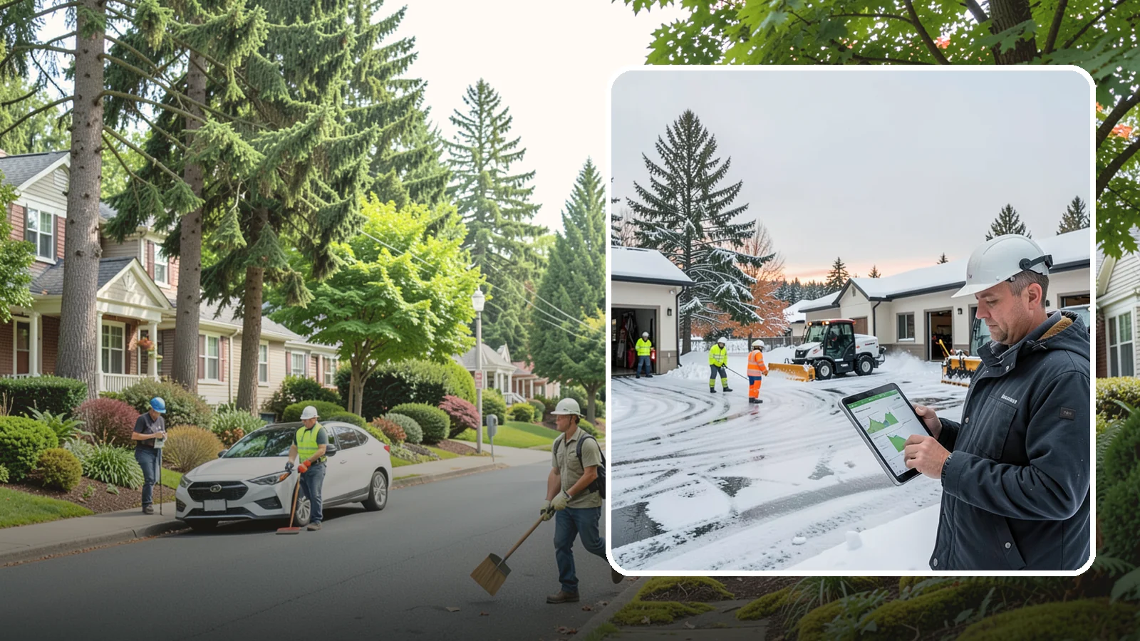 Early Morning Snow Removal in Beaux Arts Village, King County, WA - Pre-dawn service that clears overnight accumulation and refreeze just ahead of your opening rush.