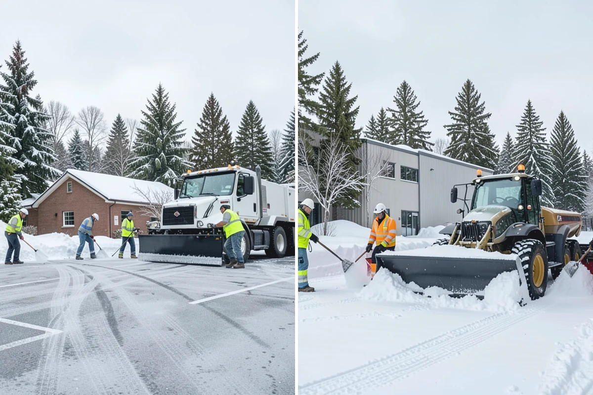 Early Morning Snow Removal in Bonney Lake, Pierce County, WA - We set a clearing target keyed to your opening hour