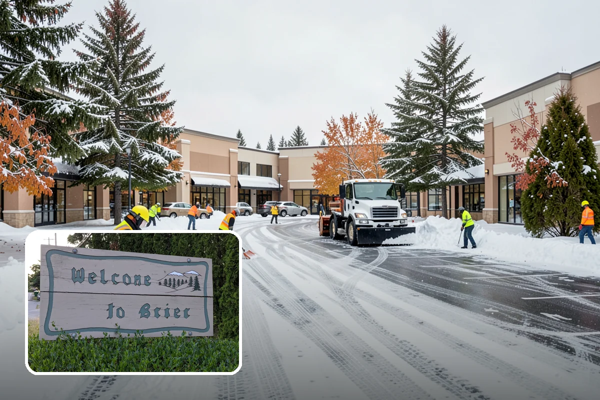 Early Morning Snow Removal in Brier, Snohomish County, WA - Focused on the critical pre-opening window