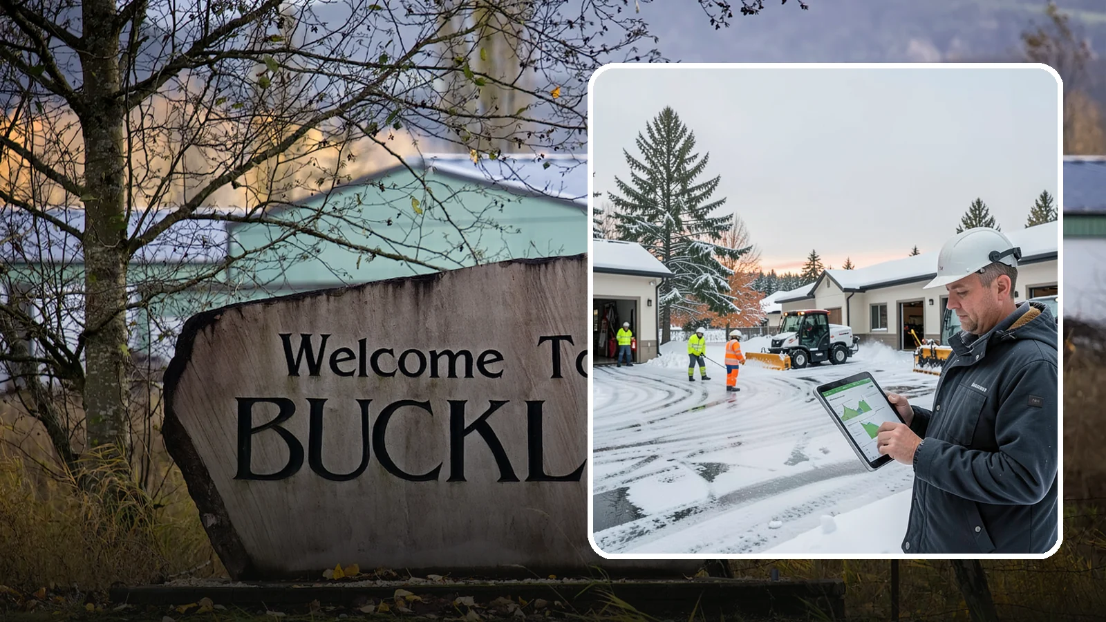 Early Morning Snow Removal in Buckley, Pierce County, WA - Pre-dawn service that clears overnight accumulation and refreeze just ahead of your opening rush.