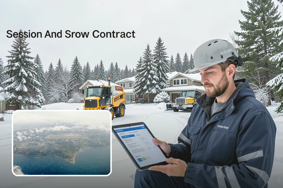 Early Morning Snow Removal in Burien, King County, WA - Focused on the critical pre-opening window