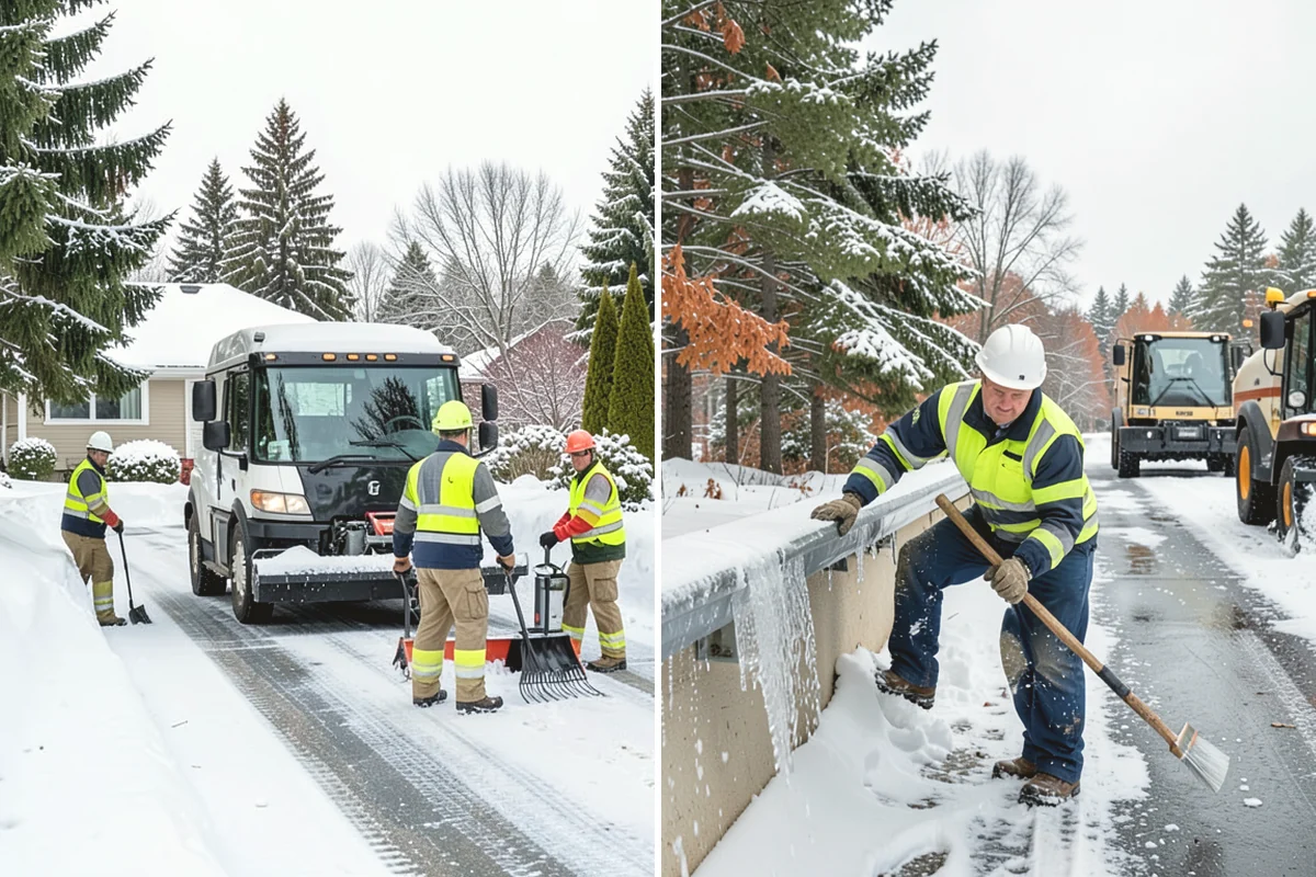 Early Morning Snow Removal in Burlington, Skagit County, WA - We set a clearing target keyed to your opening hour