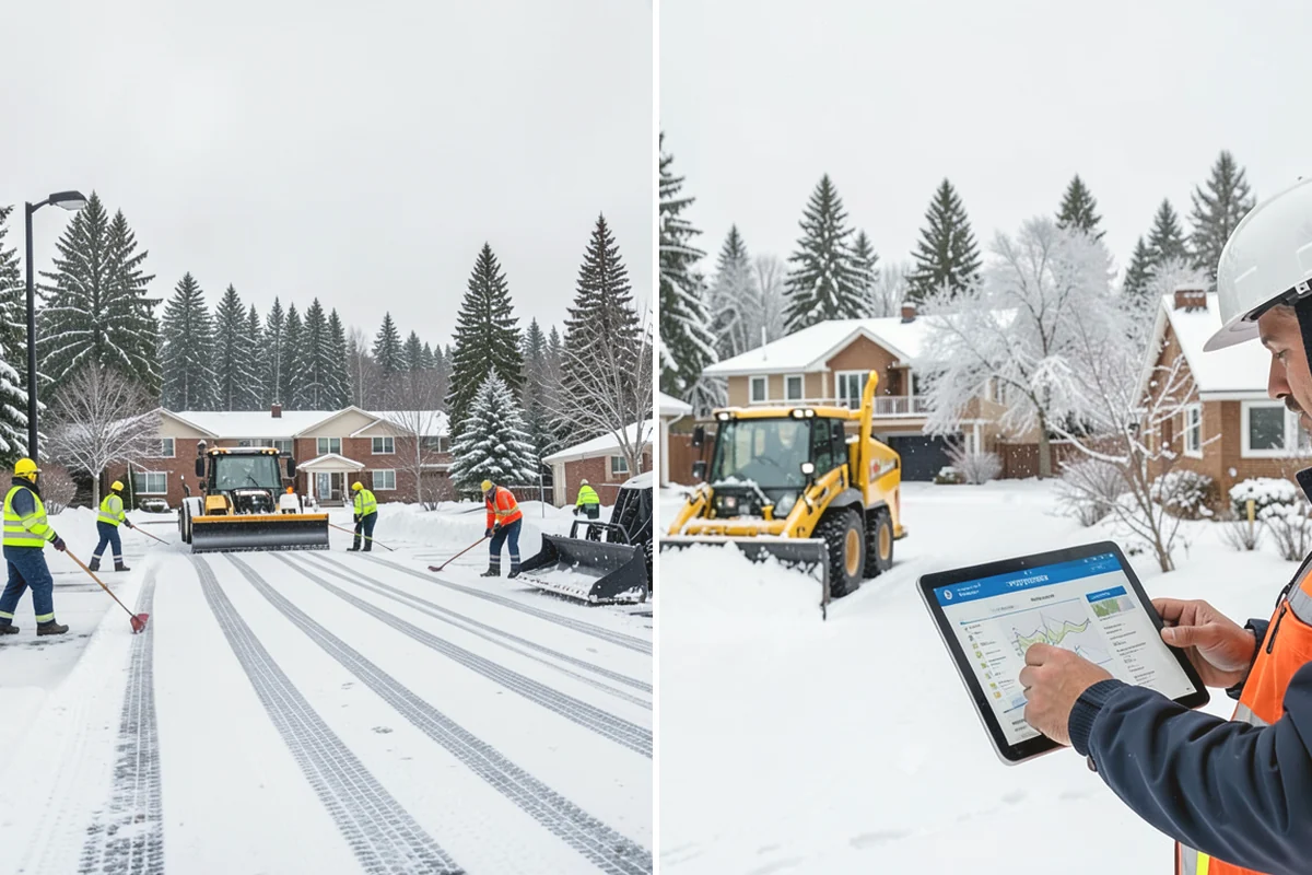 Early Morning Snow Removal in Carnation, King County, WA - We set a clearing target keyed to your opening hour