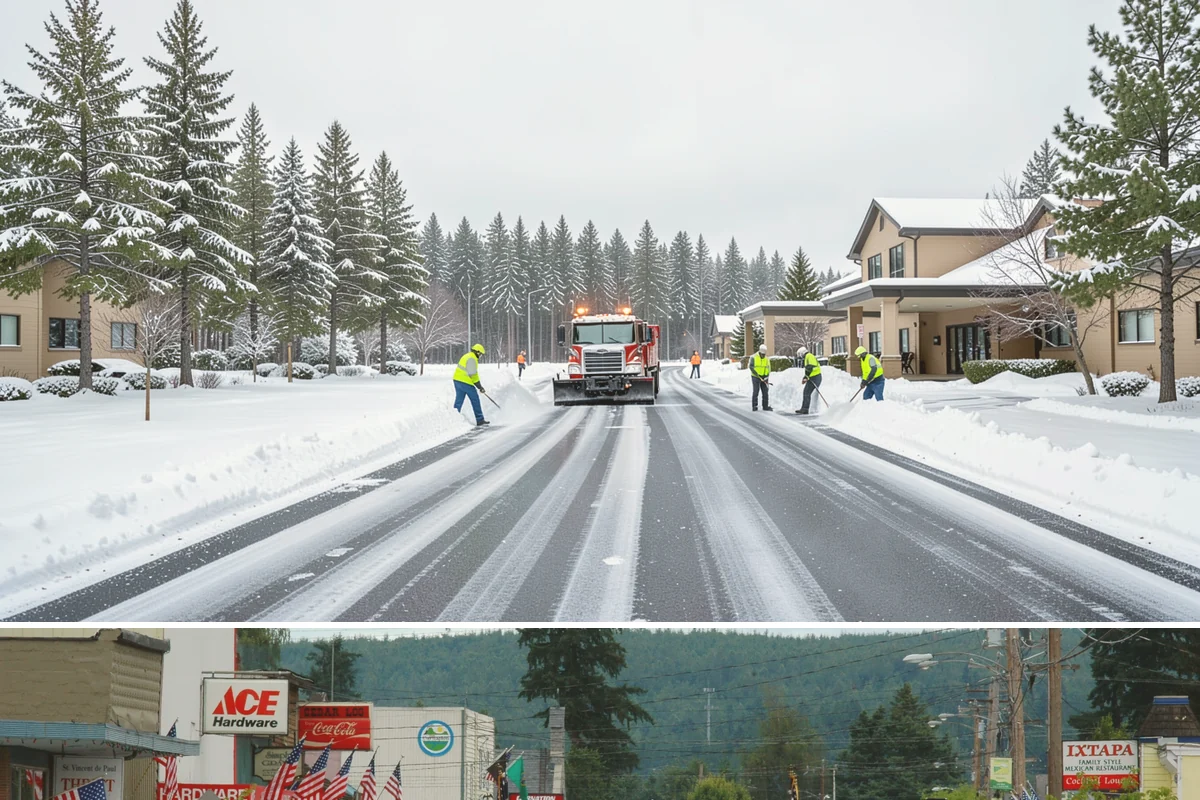 Early Morning Snow Removal in Carnation, King County, WA - Early-morning clearing is most requested through the frost-prone stretch from late December into February.