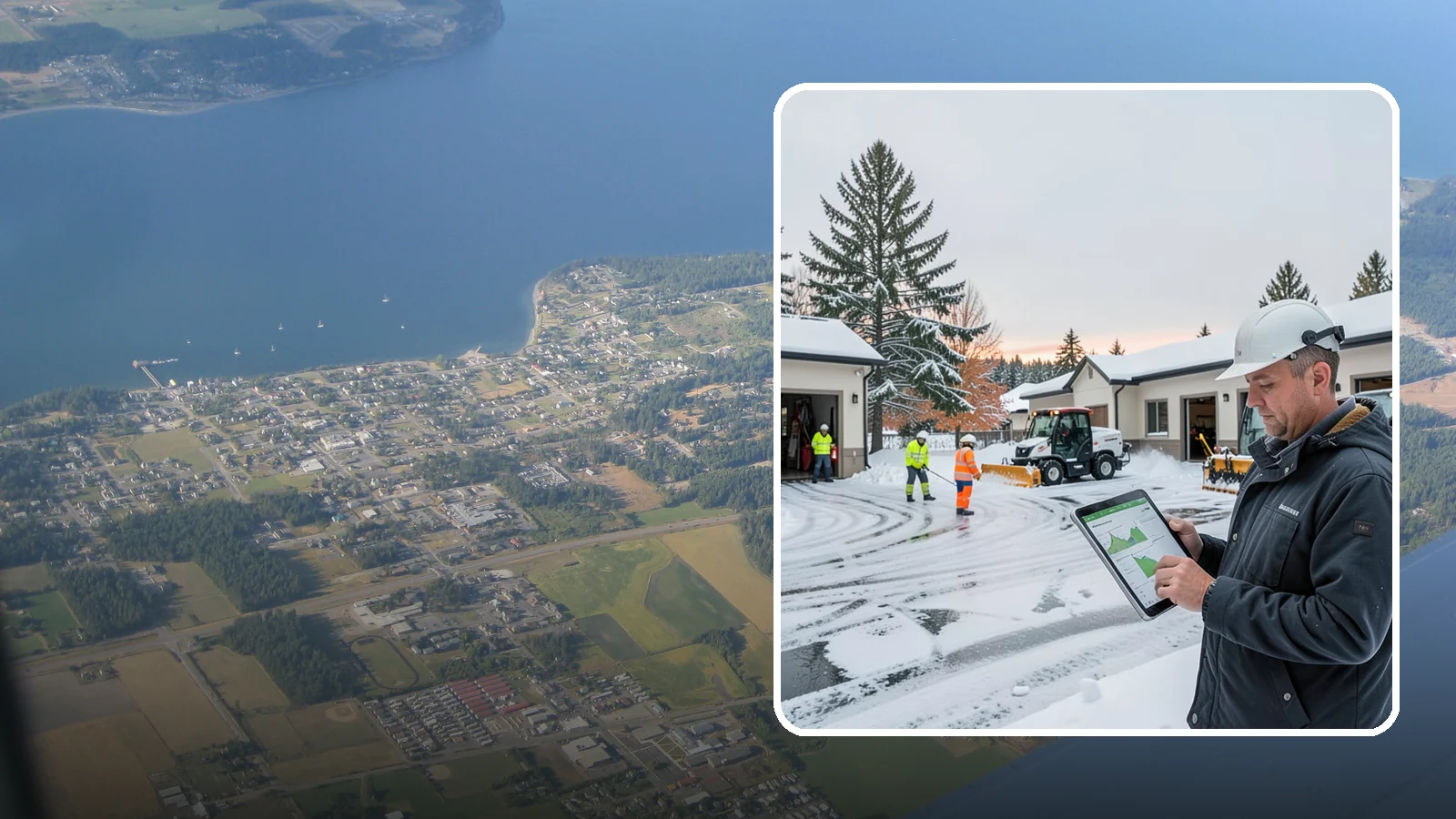 Early Morning Snow Removal in Coupeville, Island County, WA - Pre-dawn service that clears overnight accumulation and refreeze just ahead of your opening rush.