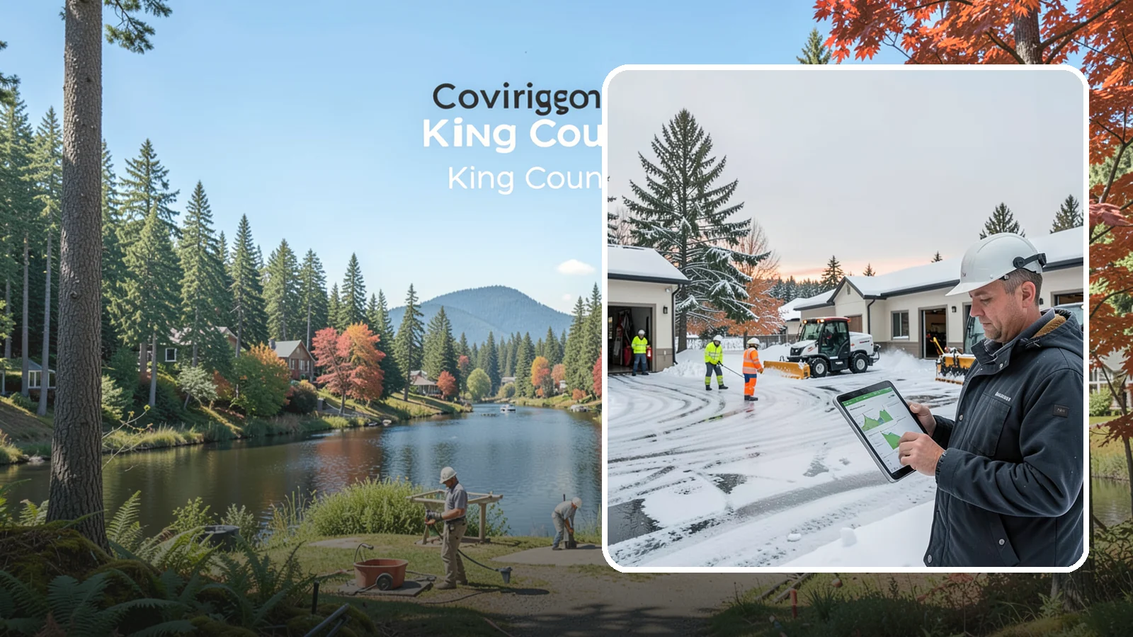 Early Morning Snow Removal in Covington, King County, WA - Pre-dawn service that clears overnight accumulation and refreeze just ahead of your opening rush.