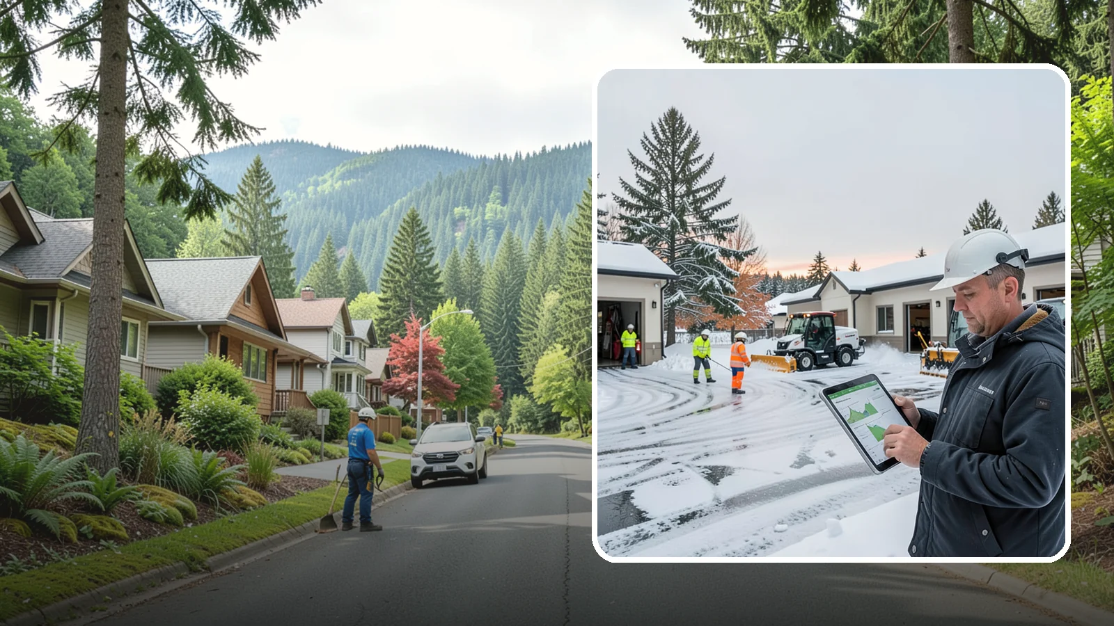Early Morning Snow Removal in Darrington, Snohomish County, WA - Pre-dawn service that clears overnight accumulation and refreeze just ahead of your opening rush.