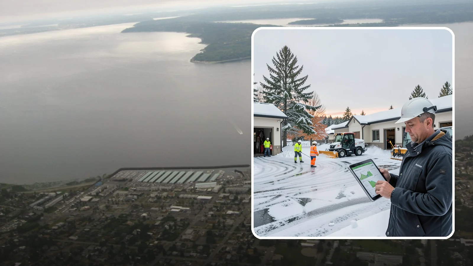 Early Morning Snow Removal in Des Moines, King County, WA - Pre-dawn service that clears overnight accumulation and refreeze just ahead of your opening rush.