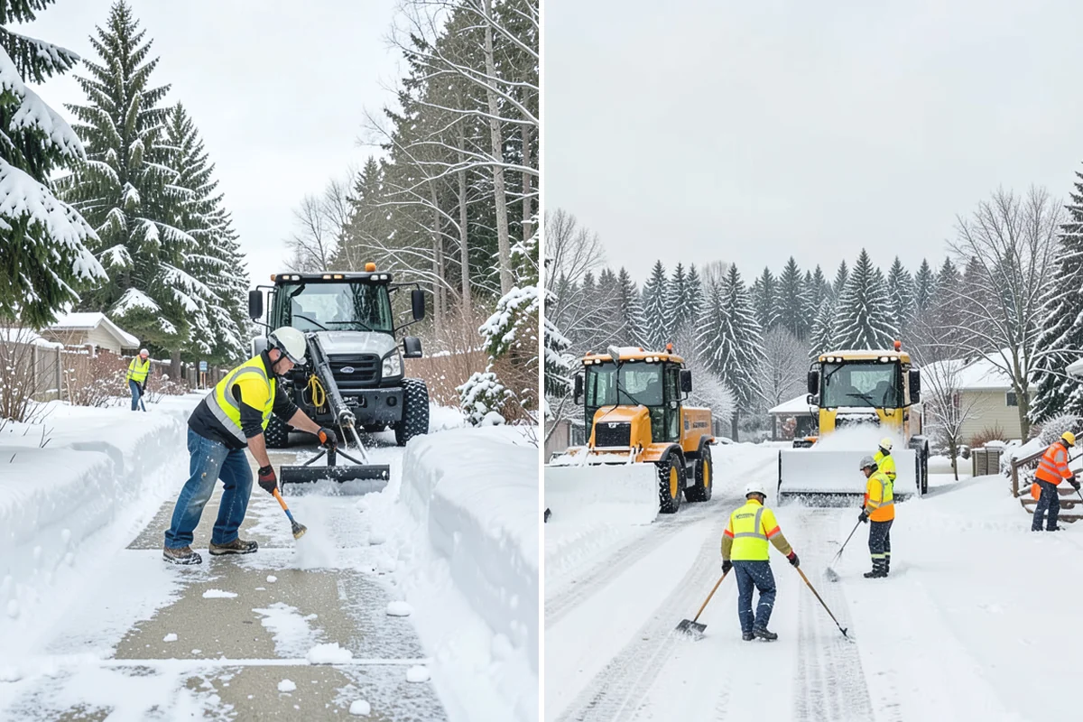 Early Morning Snow Removal in Des Moines, King County, WA - We set a clearing target keyed to your opening hour