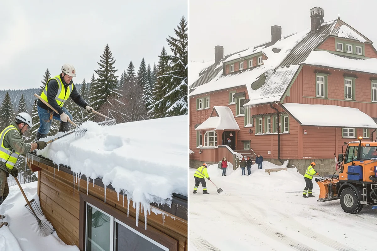 Early Morning Snow Removal in Edmonds, Snohomish County, WA - We set a clearing target keyed to your opening hour