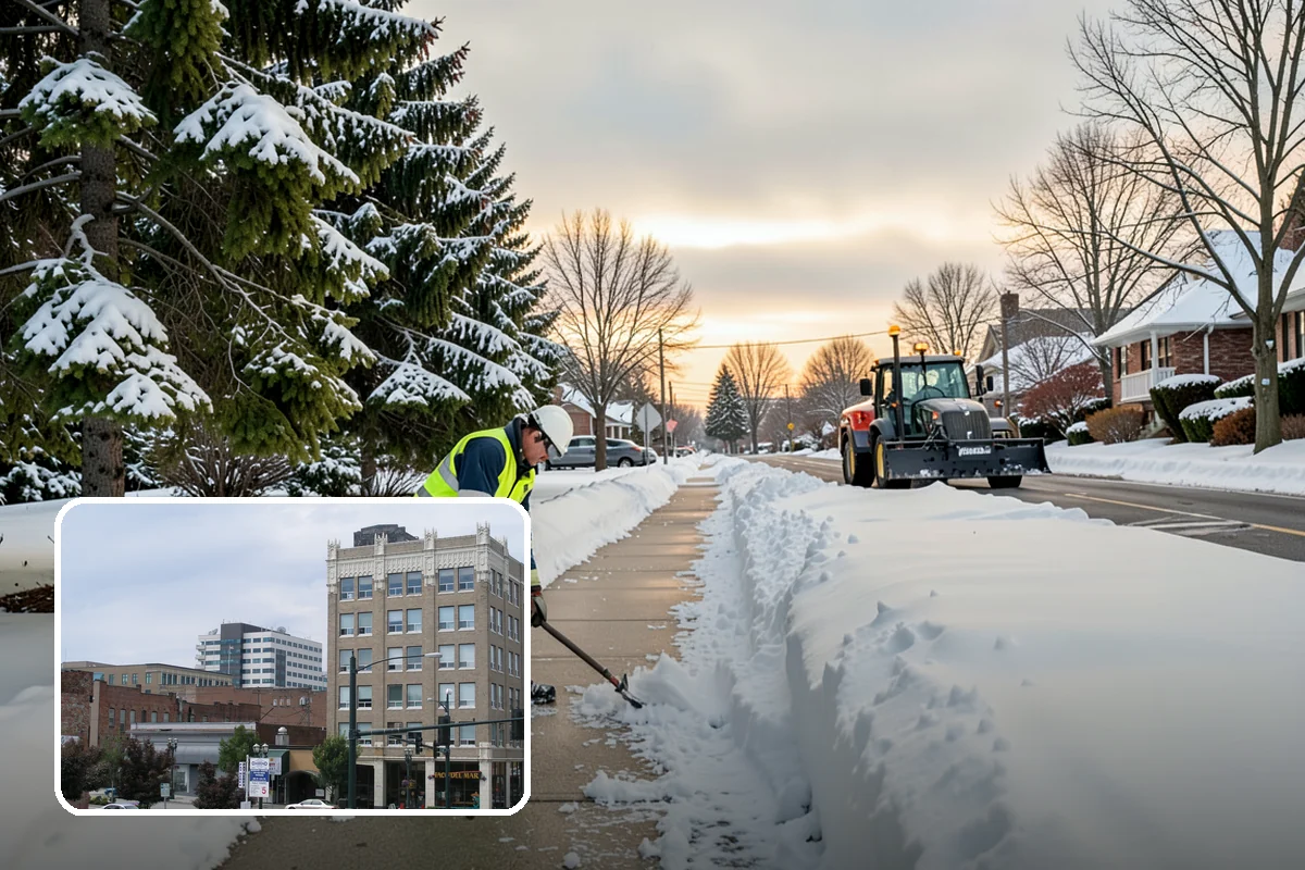 Early Morning Snow Removal in Everett, Snohomish County, WA - Focused on the critical pre-opening window
