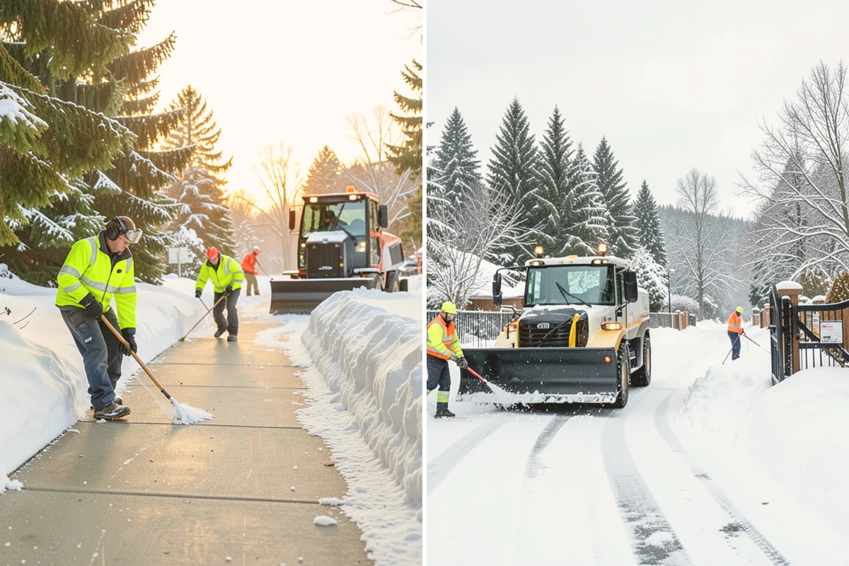 Early Morning Snow Removal in Fife, Pierce County, WA - We set a clearing target keyed to your opening hour