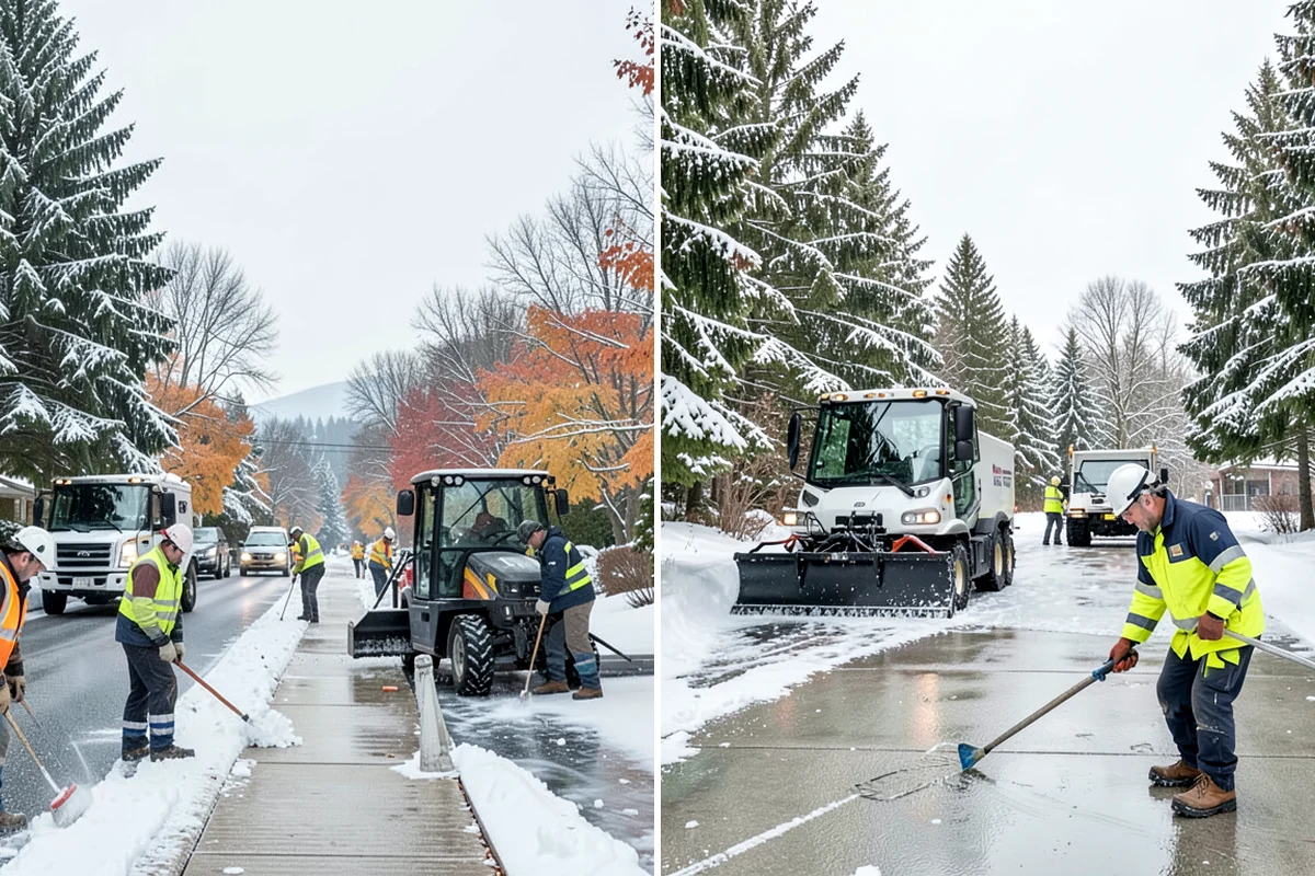 Early Morning Snow Removal in Fircrest, Pierce County, WA - We set a clearing target keyed to your opening hour