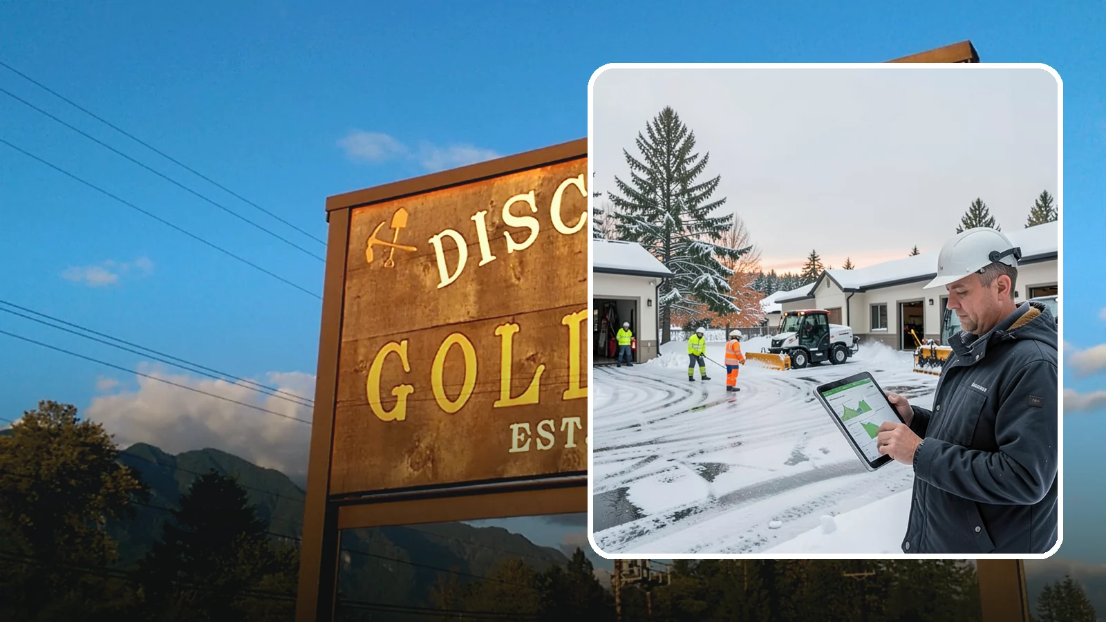 Early Morning Snow Removal in Gold Bar, Snohomish County, WA - Pre-dawn service that clears overnight accumulation and refreeze just ahead of your opening rush.
