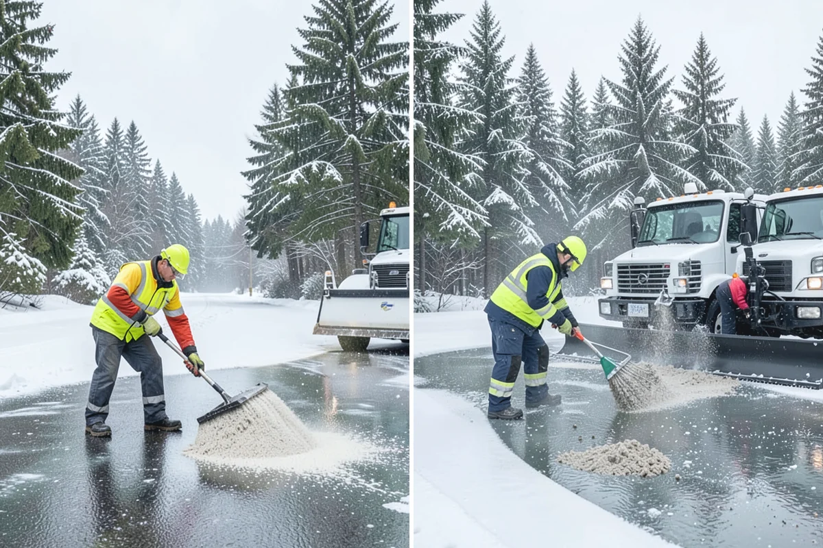 Early Morning Snow Removal in Granite Falls, Snohomish County, WA - We set a clearing target keyed to your opening hour