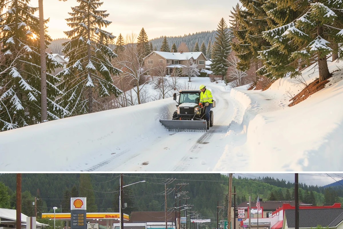 Early Morning Snow Removal in Granite Falls, Snohomish County, WA - Early-morning clearing is most requested through the frost-prone stretch from late December into February.