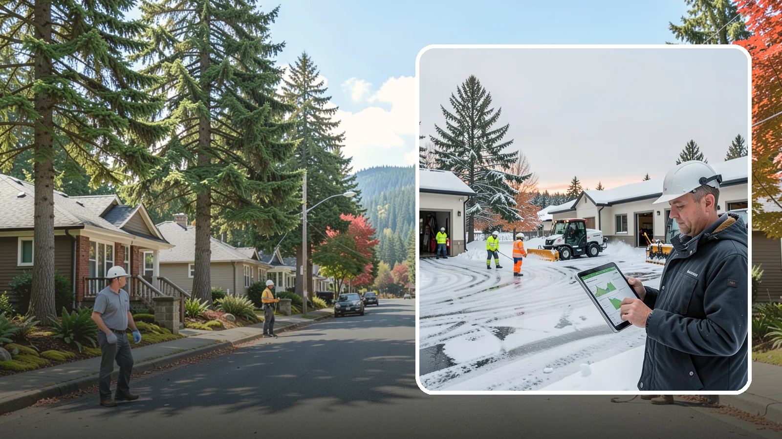 Early Morning Snow Removal in Hunts Point, King County, WA - Pre-dawn service that clears overnight accumulation and refreeze just ahead of your opening rush.