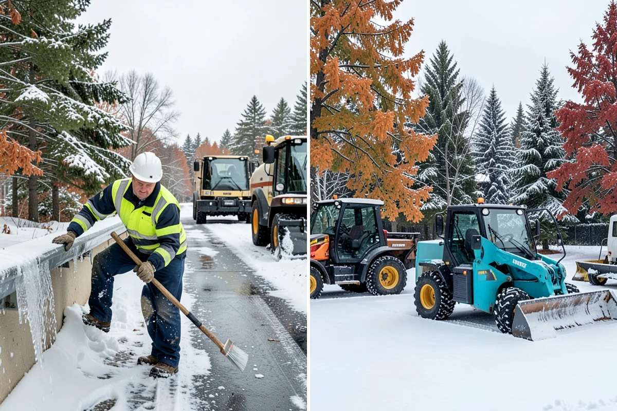 Early Morning Snow Removal in Hunts Point, King County, WA - We set a clearing target keyed to your opening hour