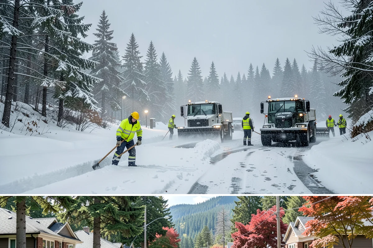 Early Morning Snow Removal in Hunts Point, King County, WA - Early-morning clearing is most requested through the frost-prone stretch from late December into February.