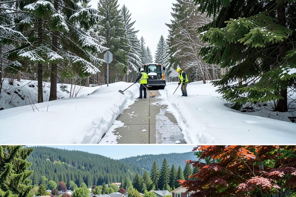 Early Morning Snow Removal in Index, Snohomish County, WA - Early-morning clearing is most requested through the frost-prone stretch from late December into February.