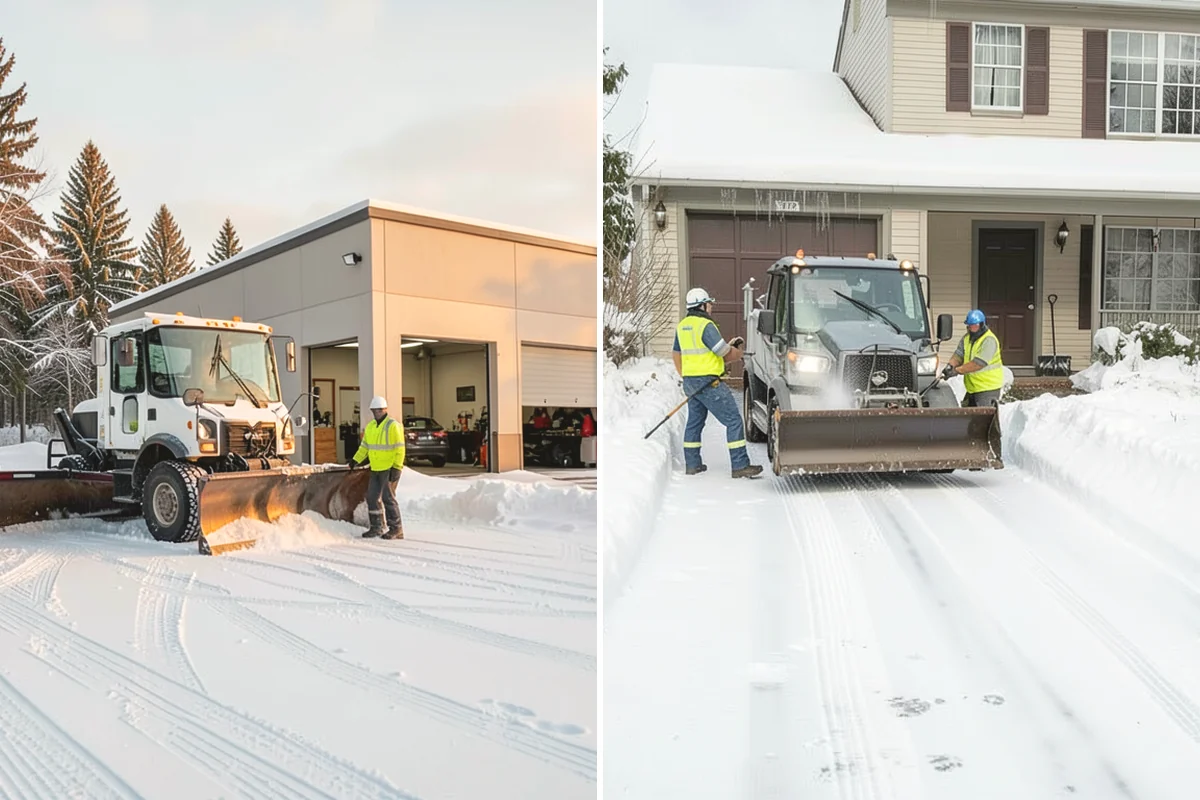 Early Morning Snow Removal in Issaquah, King County, WA - We set a clearing target keyed to your opening hour