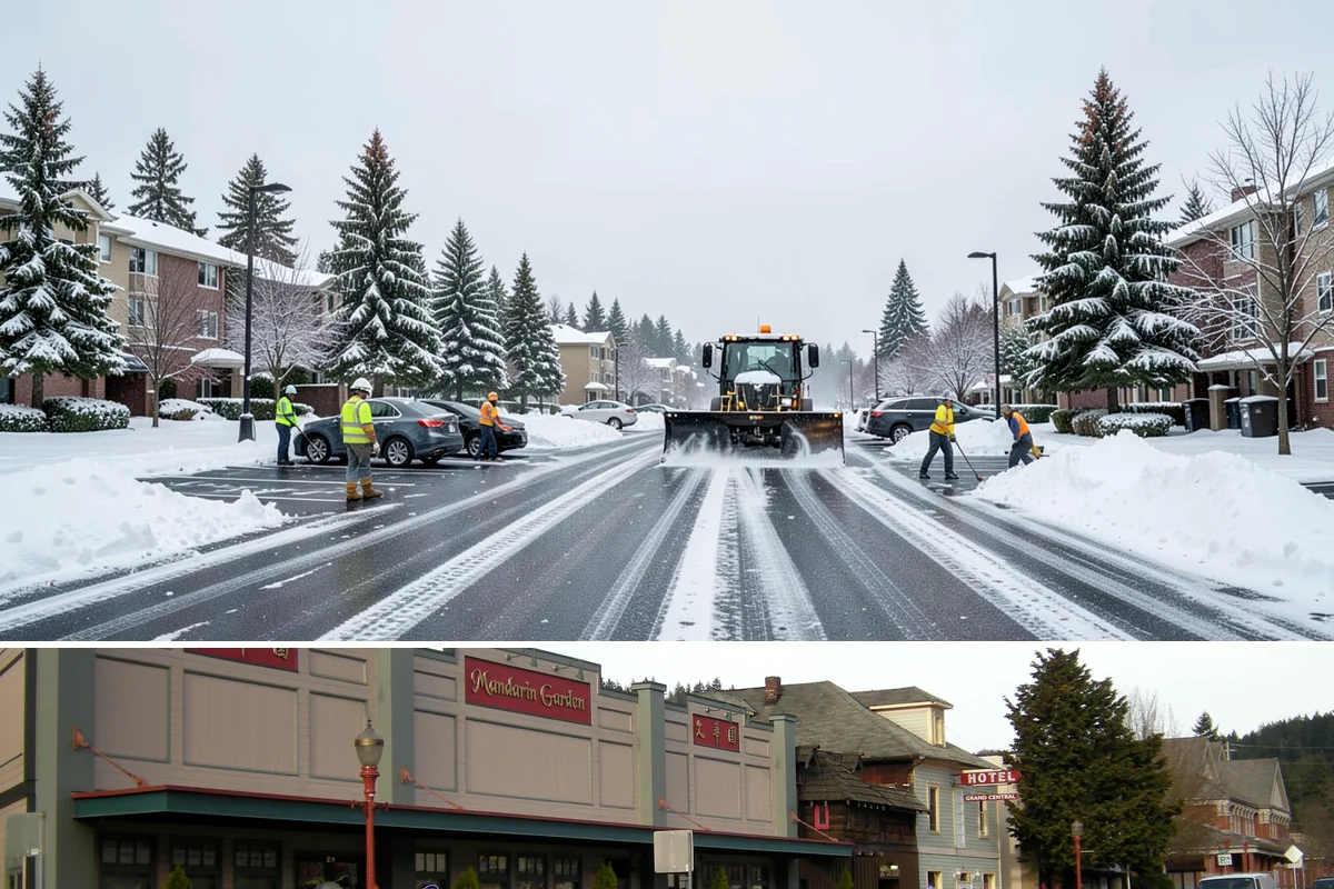 Early Morning Snow Removal in Issaquah, King County, WA - Early-morning clearing is most requested through the frost-prone stretch from late December into February.