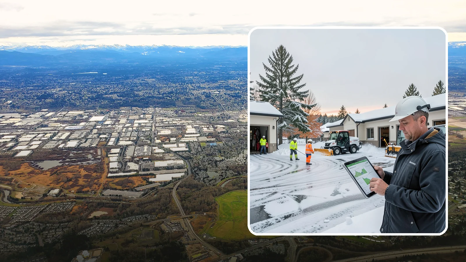 Early Morning Snow Removal in Kent, King County, WA - Pre-dawn service that clears overnight accumulation and refreeze just ahead of your opening rush.