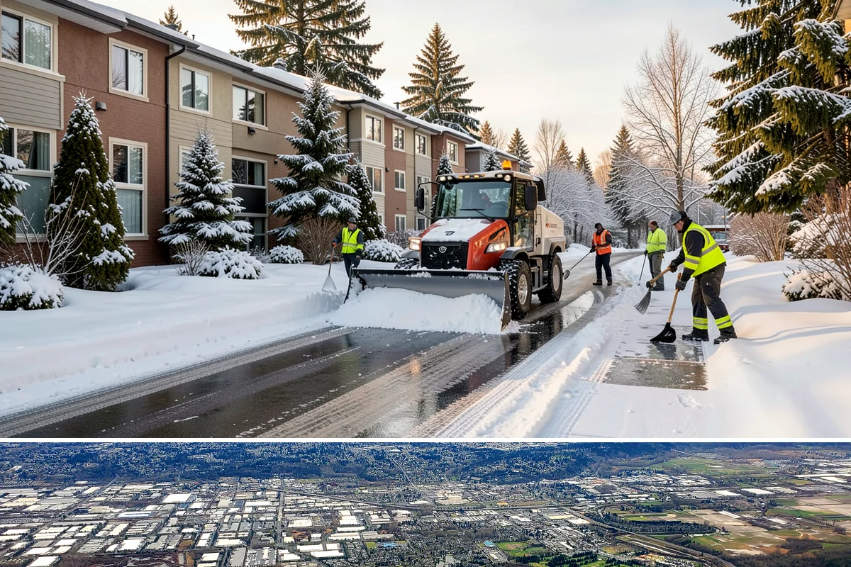 Early Morning Snow Removal in Kent, King County, WA - Early-morning clearing is most requested through the frost-prone stretch from late December into February.