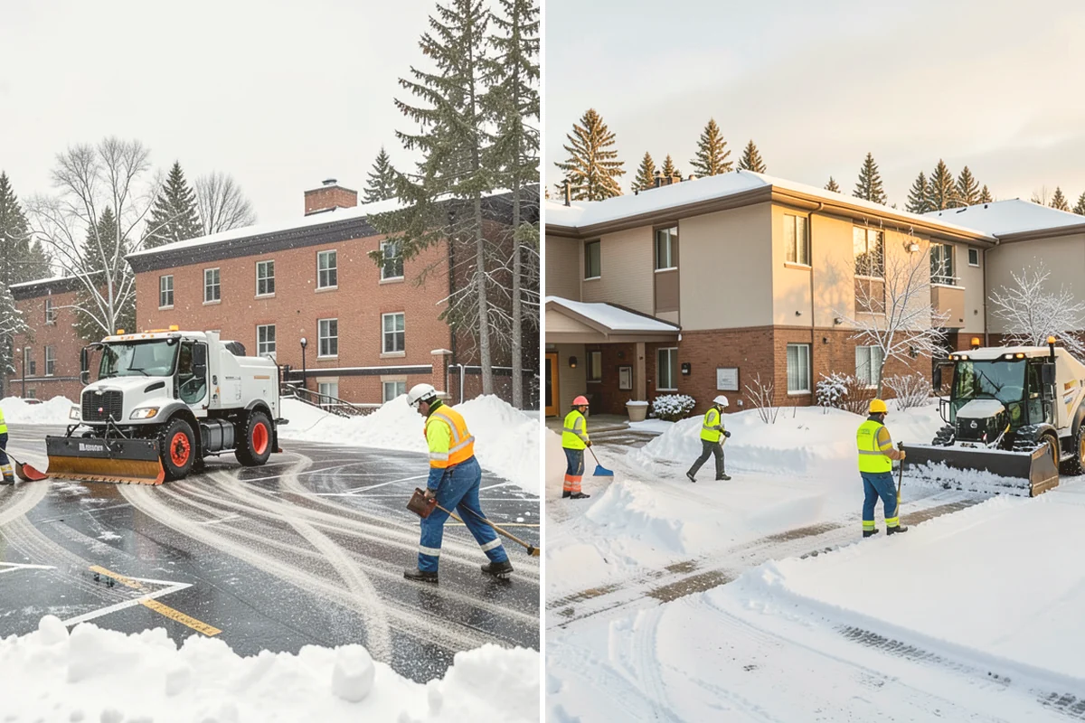 Early Morning Snow Removal in Kirkland, King County, WA - We set a clearing target keyed to your opening hour