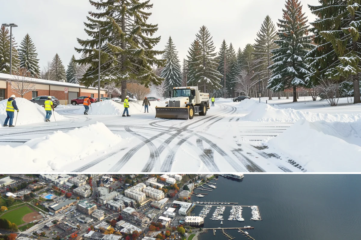Early Morning Snow Removal in Kirkland, King County, WA - Early-morning clearing is most requested through the frost-prone stretch from late December into February.