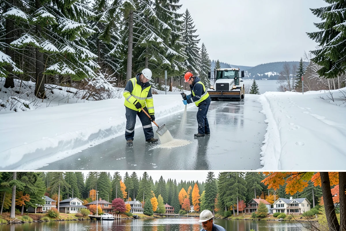Early Morning Snow Removal in La Conner, Skagit County, WA - Early-morning clearing is most requested through the frost-prone stretch from late December into February.