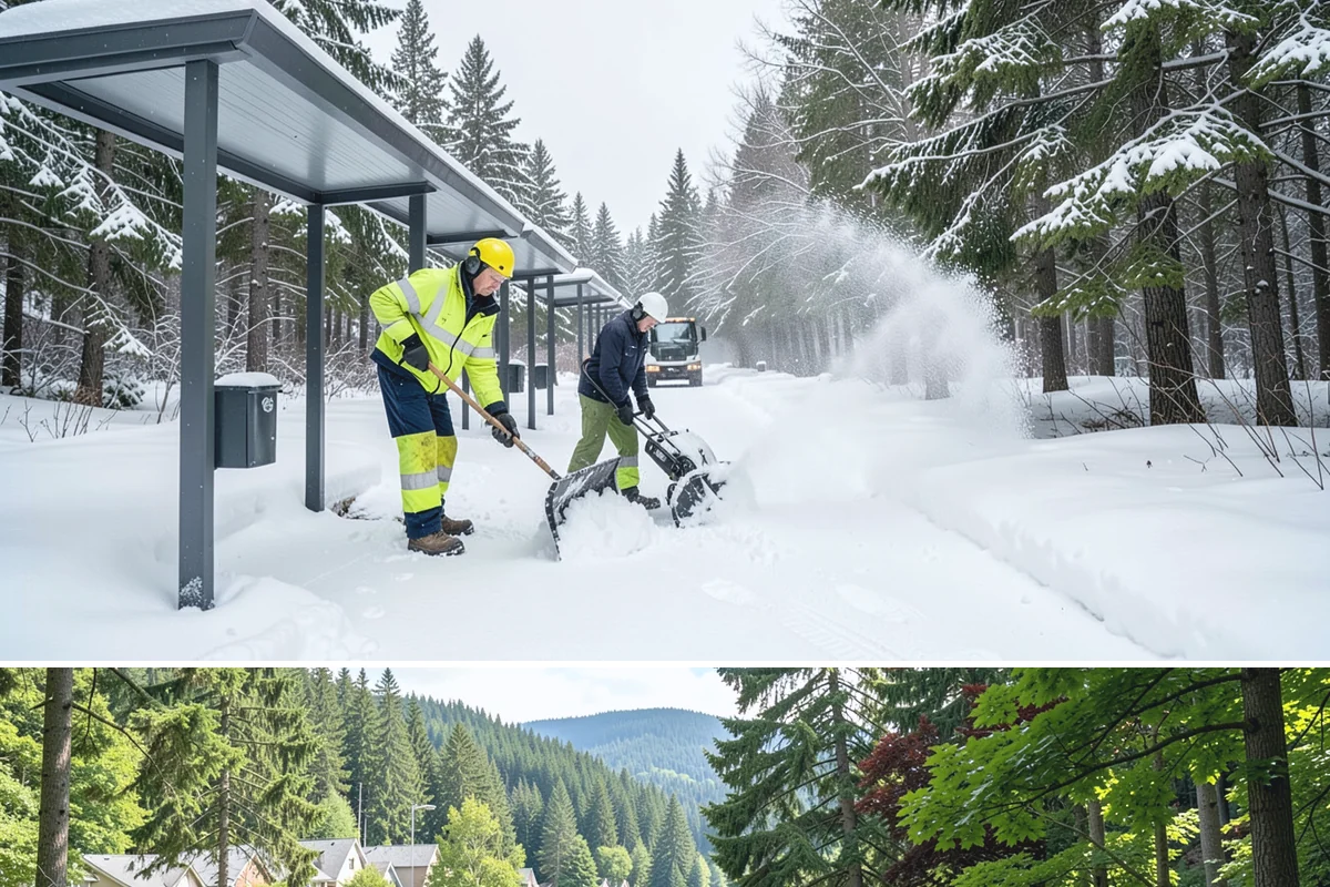 Early Morning Snow Removal in Lake Forest Park, King County, WA - Early-morning clearing is most requested through the frost-prone stretch from late December into February.
