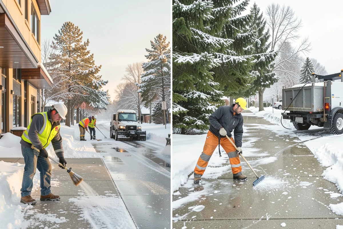 Early Morning Snow Removal in Lake Stevens, Snohomish County, WA - We set a clearing target keyed to your opening hour