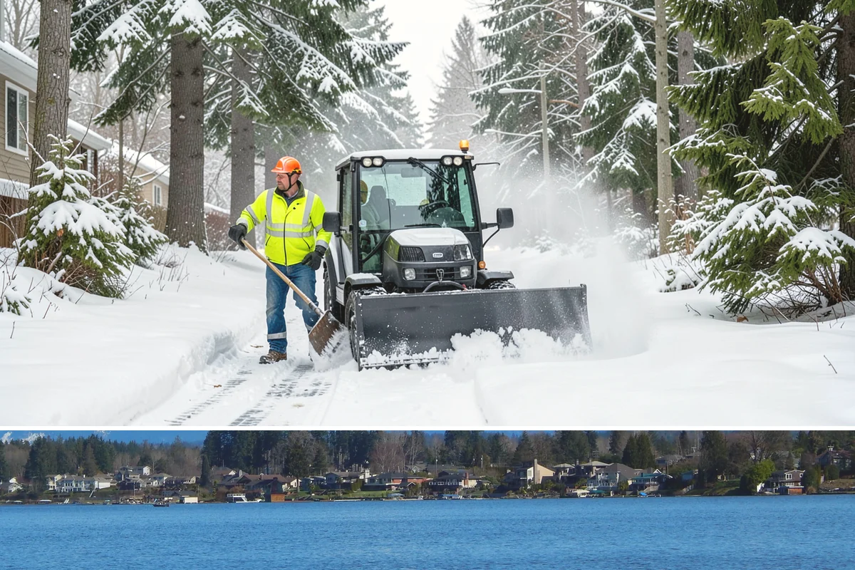 Early Morning Snow Removal in Lake Stevens, Snohomish County, WA - Early-morning clearing is most requested through the frost-prone stretch from late December into February.