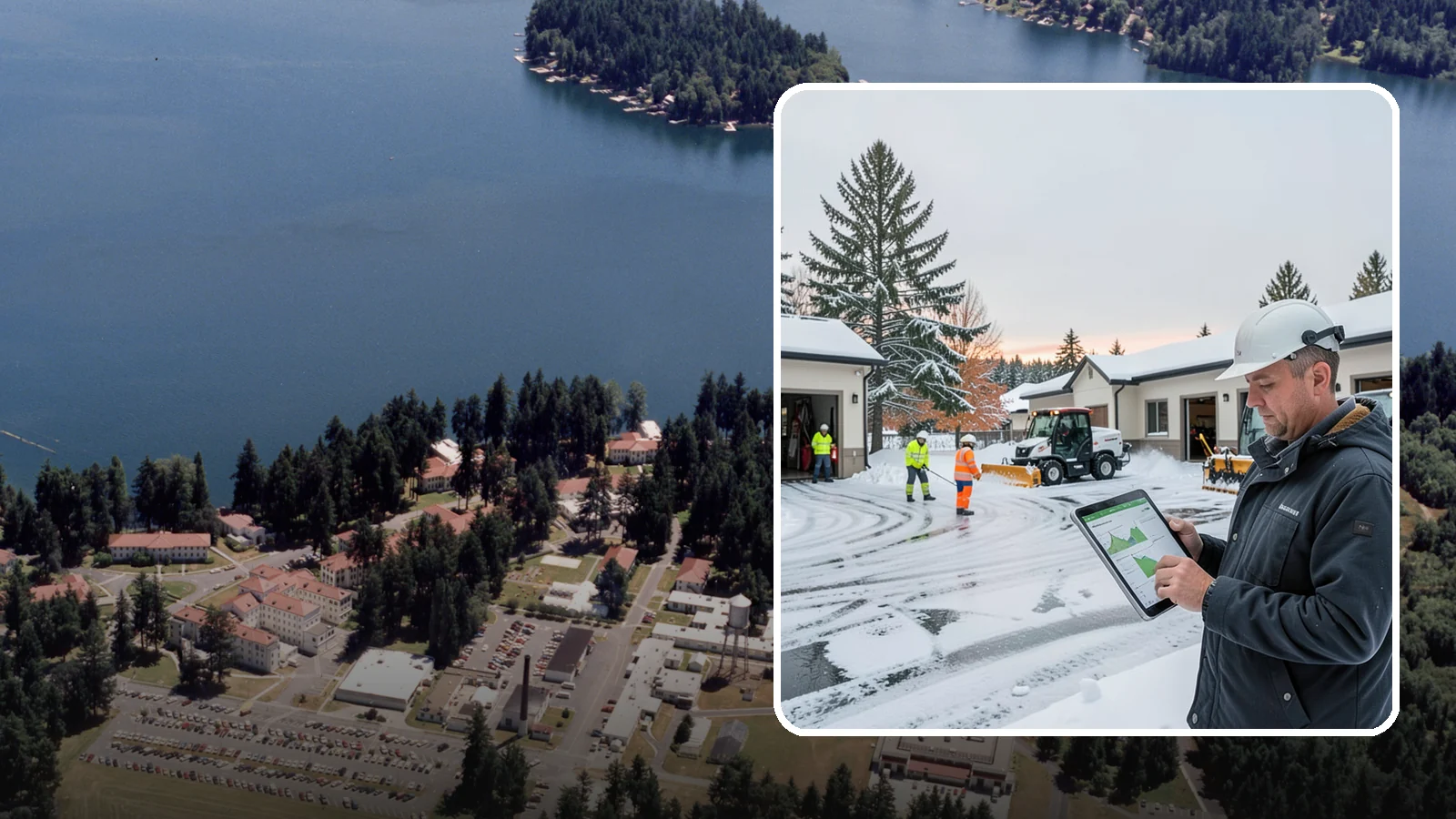 Early Morning Snow Removal in Lakewood, Pierce County, WA - Pre-dawn service that clears overnight accumulation and refreeze just ahead of your opening rush.