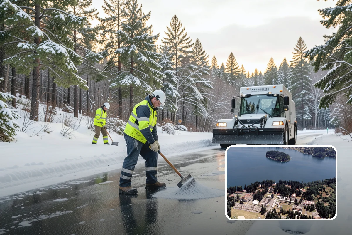 Early Morning Snow Removal in Lakewood, Pierce County, WA - Focused on the critical pre-opening window
