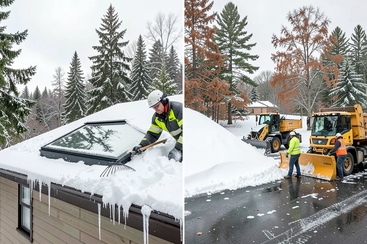 Early Morning Snow Removal in Lakewood, Pierce County, WA - We set a clearing target keyed to your opening hour