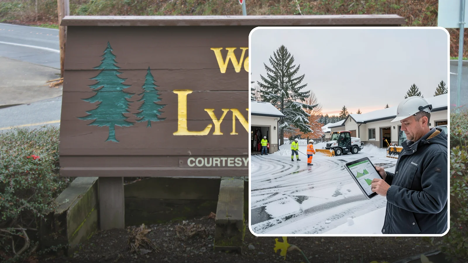 Early Morning Snow Removal in Lynnwood, Snohomish County, WA - Pre-dawn service that clears overnight accumulation and refreeze just ahead of your opening rush.