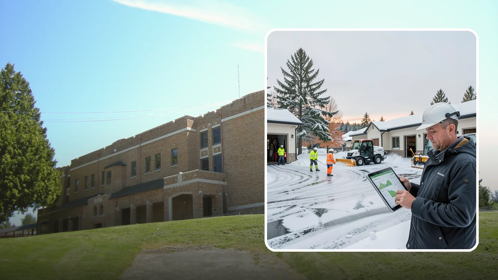 Early Morning Snow Removal in Maple Valley, King County, WA - Pre-dawn service that clears overnight accumulation and refreeze just ahead of your opening rush.