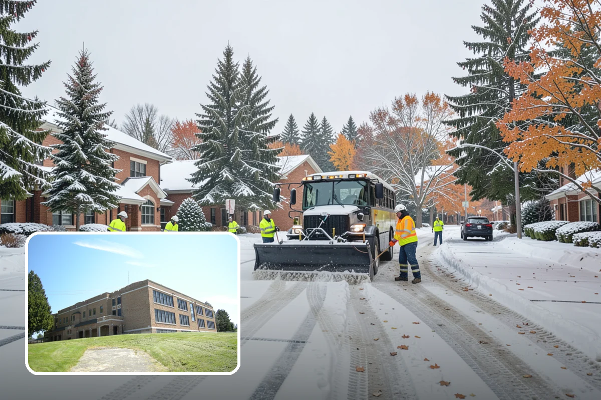 Early Morning Snow Removal in Maple Valley, King County, WA - Focused on the critical pre-opening window