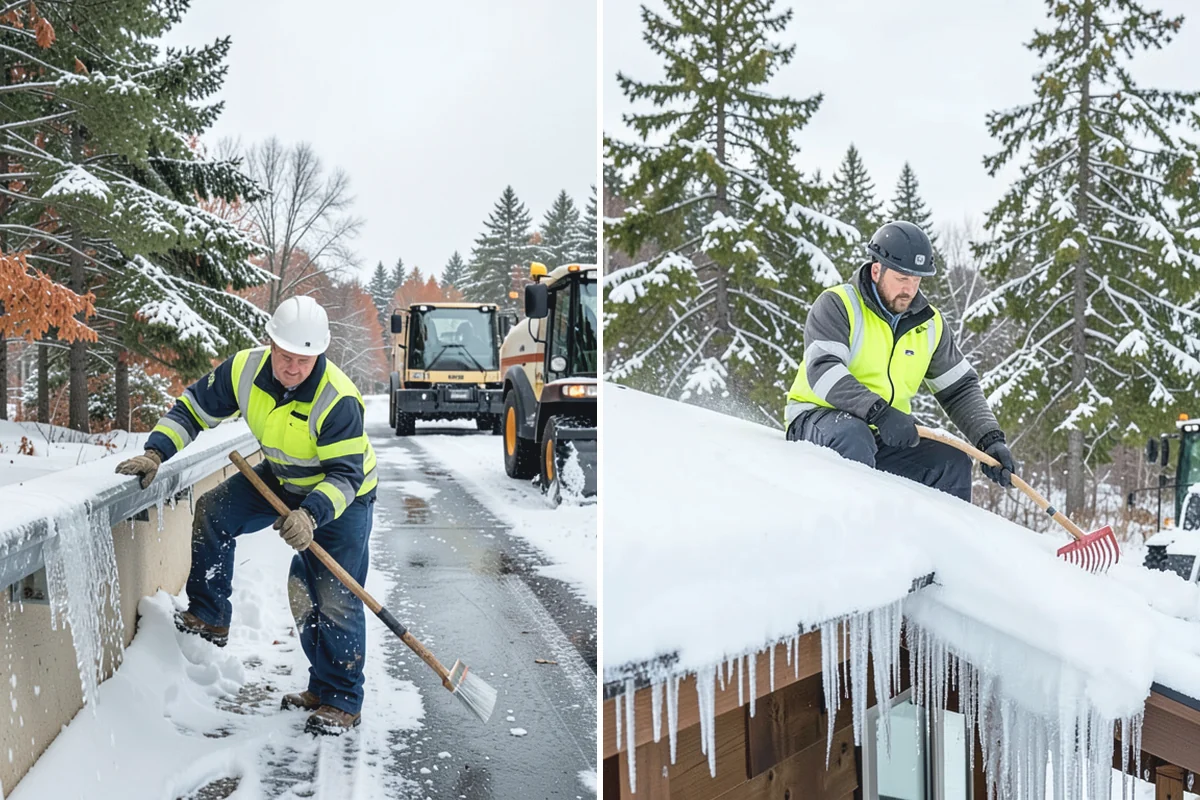 Early Morning Snow Removal in Marysville, Snohomish County, WA - We set a clearing target keyed to your opening hour